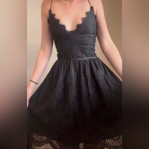 Black Lady Tie - Black Aurelia Dress